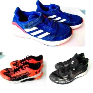 Boys Athletic Shoes BUNDLE (3 pair for $20) Nike, Adidas & Under Armour, Size 1Y
